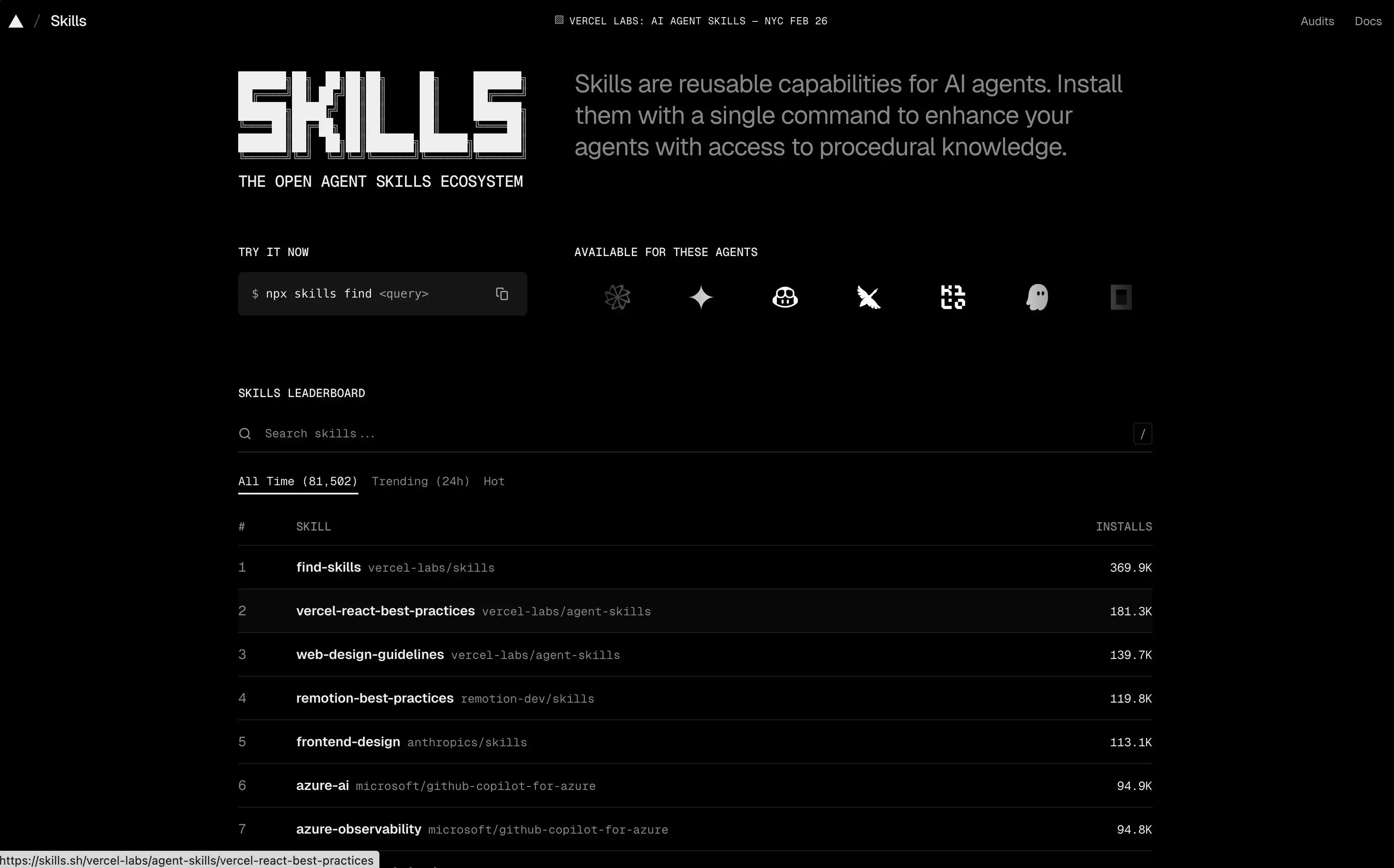 使用 Vercel Skills CLI 快速安裝